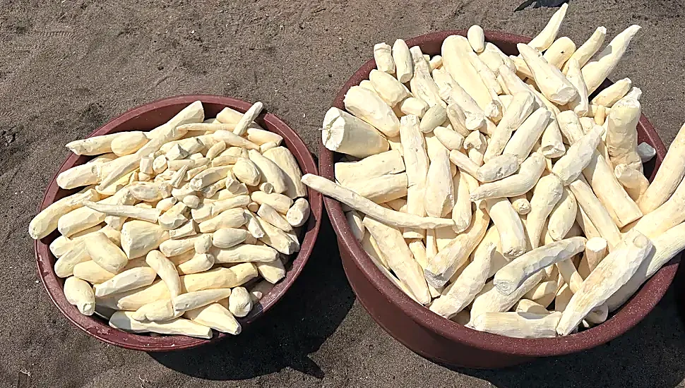 Épluchage du manioc