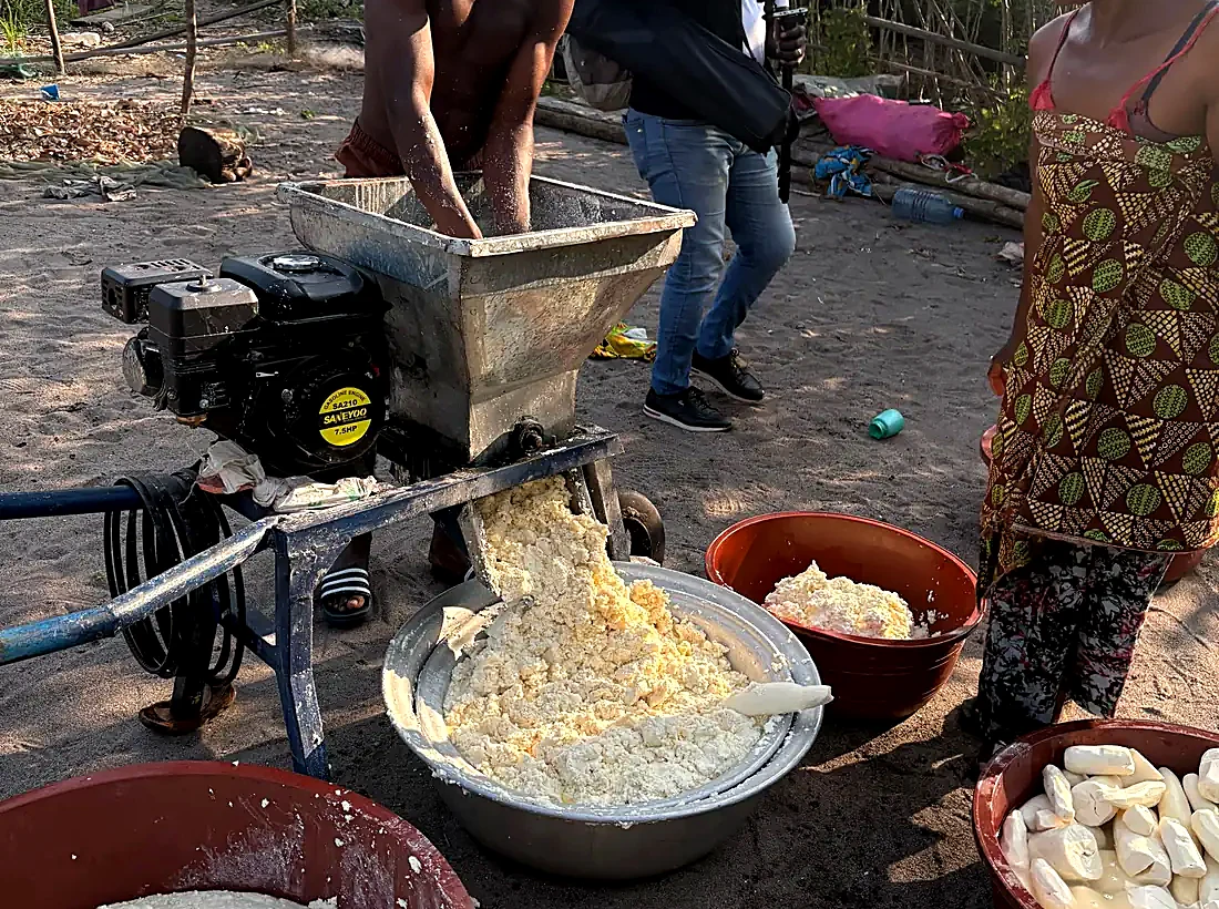 Broyage du manioc