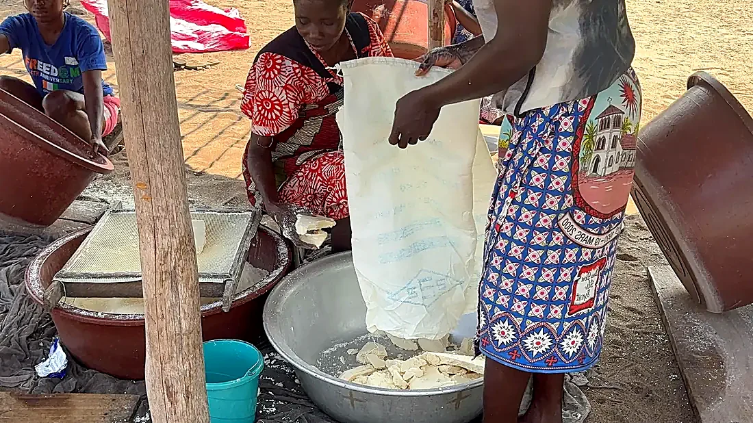 Pressage du manioc