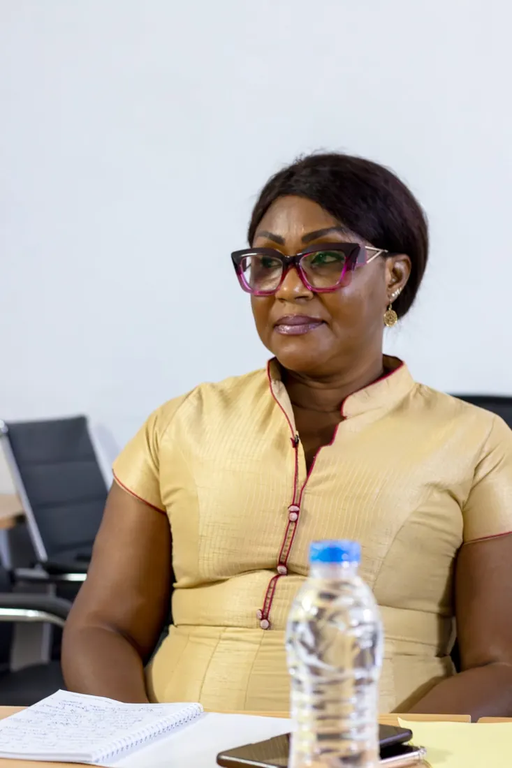 Madame Eynoux Lydie Marcelle Ezia lors de la cérémonie de signature OIPI-ANAREKA-CI