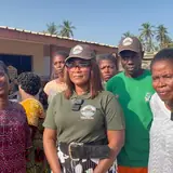 Délégation de l'ANAREKA-CI avec les productrices d'attiéké de Dibou
