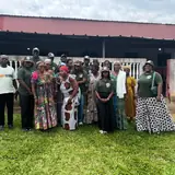 Délégation de l'ANAREKA-CI avec les productrices d'attiéké d'Orbaff (Dabou)